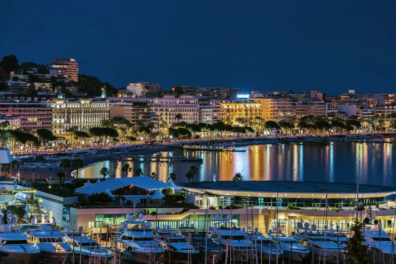 the city of cannes on the french riviera