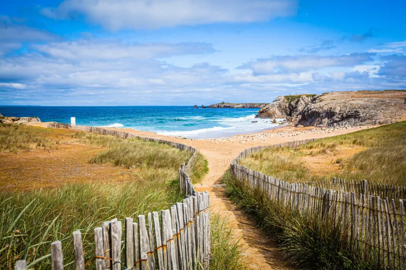 cotes sauvage, wild coast at the quiberon peninsula in brittany