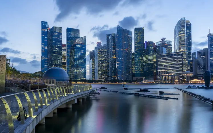 singapore cityscape   financial district   skyline