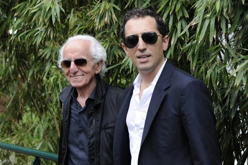 gad elmaleh and his father david elmaleh in the 'village' before the french tennis open 2010 final at roland garros arena in paris, france on june 6, 2010 photo by willis parker abacapresscom