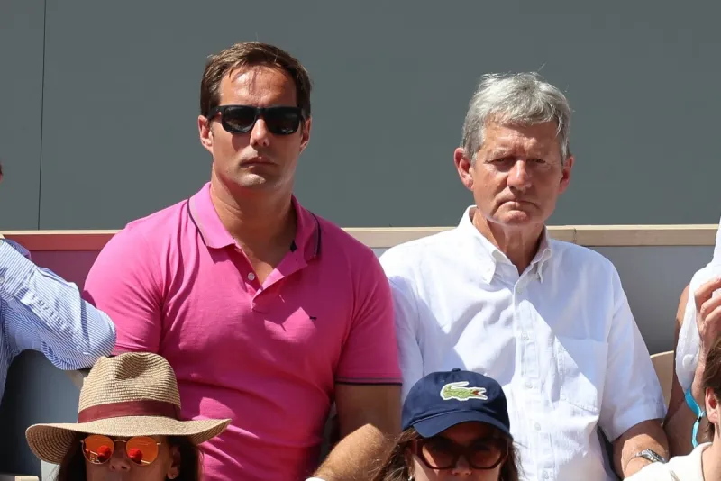 thomas pesquet and his parents benoit and chantal pesquet in the stands during french open roland garros 2023 on may 28, 2023 in paris, france photo by nasser berzane abacapresscom