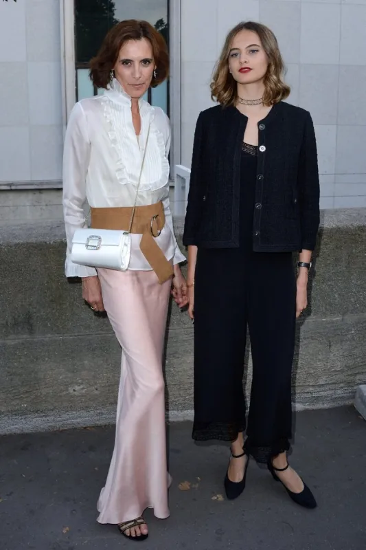 ines de la fressange and her daughter violette d'urso attending the gabrielle chanel fragrance launch party 2017 18 fall winter haute couture show in paris, france on july 04, 2017 photo by aurore marechal abacapresscom , 598862 010 paris france