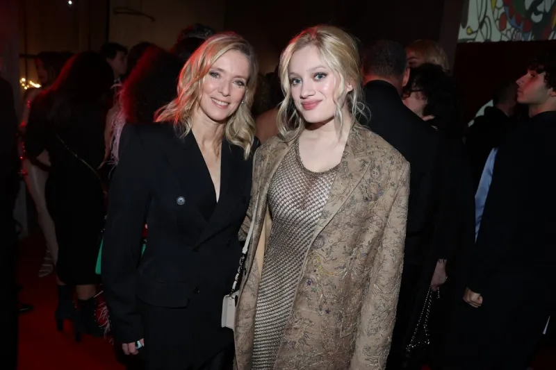 lea drucker et nadia tereszkiewicz au diner de la mode, soirée sidaction, à paris pour l'association de lutte contre le sida le 25 janvier 2024 à paris, france photo par jerome domine abacapresscom
