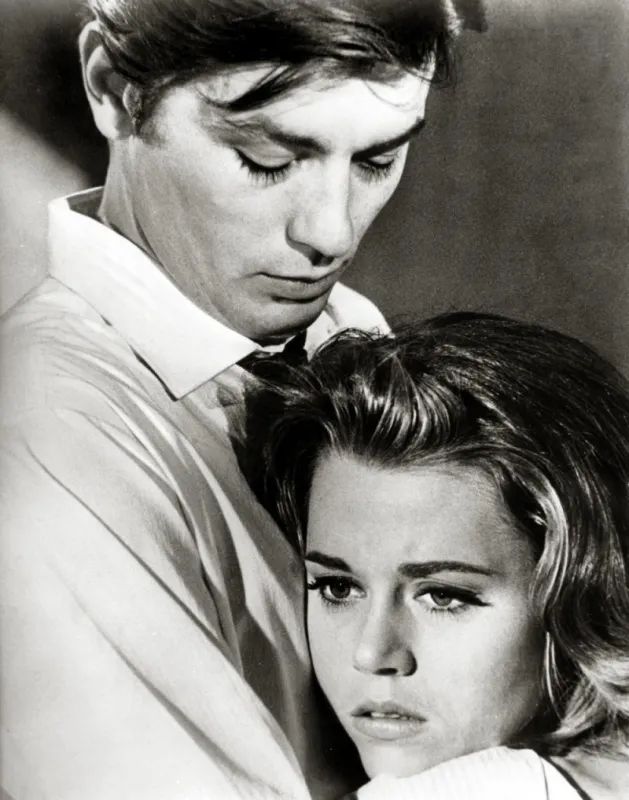 jane fonda pictured with alain delon in a scene from the film joy house, directed by rene clement1964 photo by the hollywood archive picturelux  photoshot abacapresscom