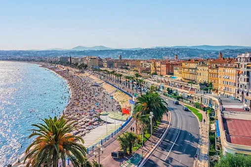 city of nice in the french riviera
