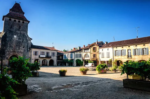 labastide d'armagnac is one of the most beautiful bastides in southwestern france the village was founded in 1291 and the square is still surrounded by the same arcades with covered passages