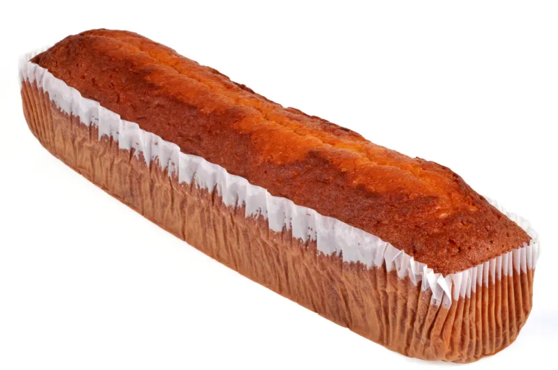 industrial cake in close-up on a white background