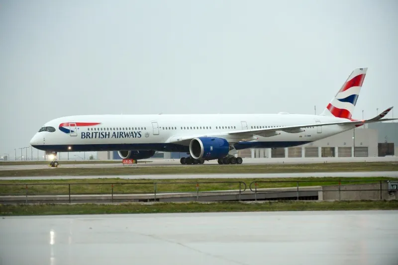canada-british-airways'-a350-touches-down-in-toronto-for-the-fir
