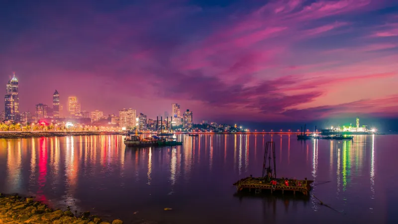 mumbai is famous for its skyline also known as the economic capital of india
