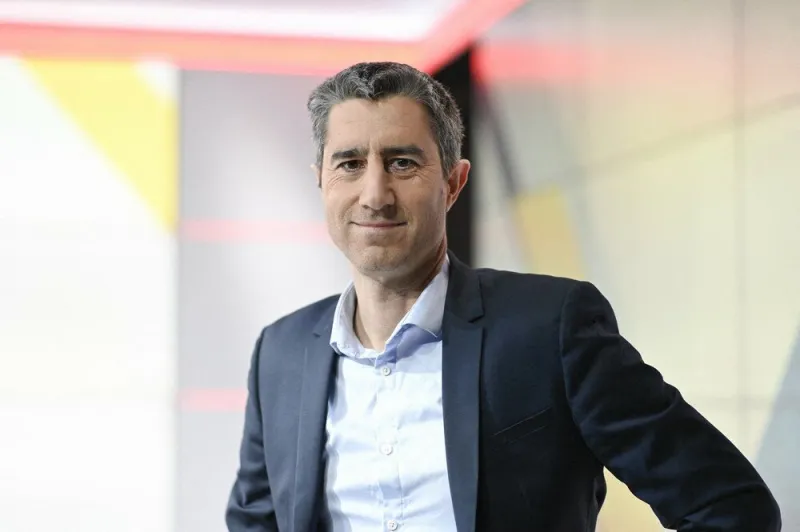 francois ruffin, lfi deputy for the somme,poses for pictures ahead of an interview for dimanche en politique on france 3 channel in paris, france on january 22, 2023 photo by stephane le tellec abacapresscom