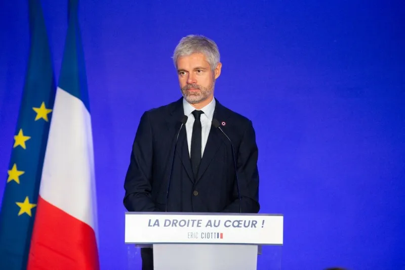 eric ciotti holds a public meeting - paris