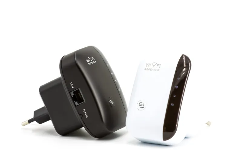 wireless wifi repeater for your home network on a white background