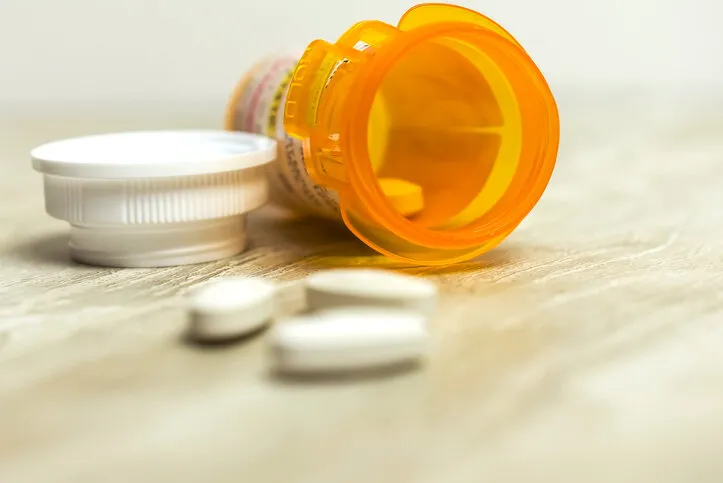 amoxicillin clavulanic acid 500 mg tablets with orange prescription bottle