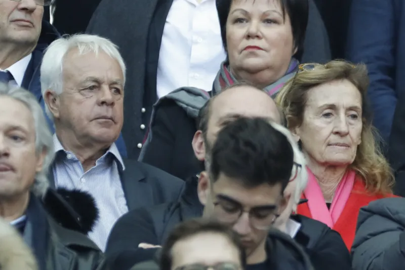 nicole belloubet et a quitté son mari pendant le tournoi de rugby guinness 6 nations, france vs Écosse au stade de france, st-denis, france, le 23 février 2019 la france a gagné 27-10 photo by henri szwarc abacapresscom