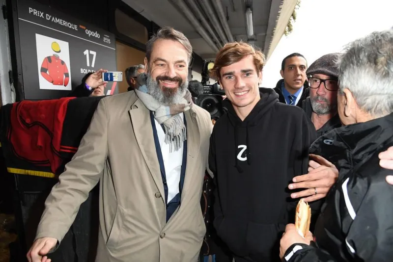 antoine griezmann at prix d'amerique - paris