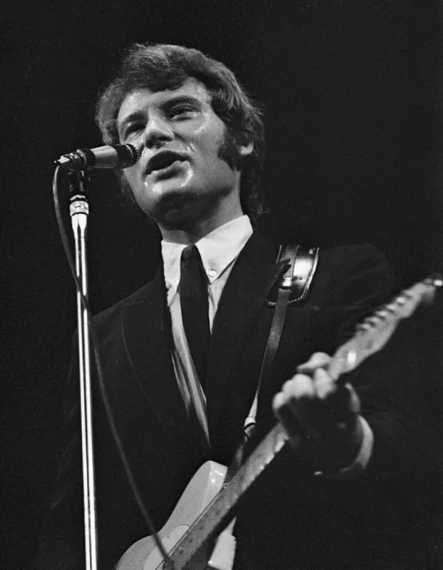 french singer johnny hallyday performs during the concert in prague, czechoslovakia, july 1, 1966 photo by jiri krulis ctk abacapresscom