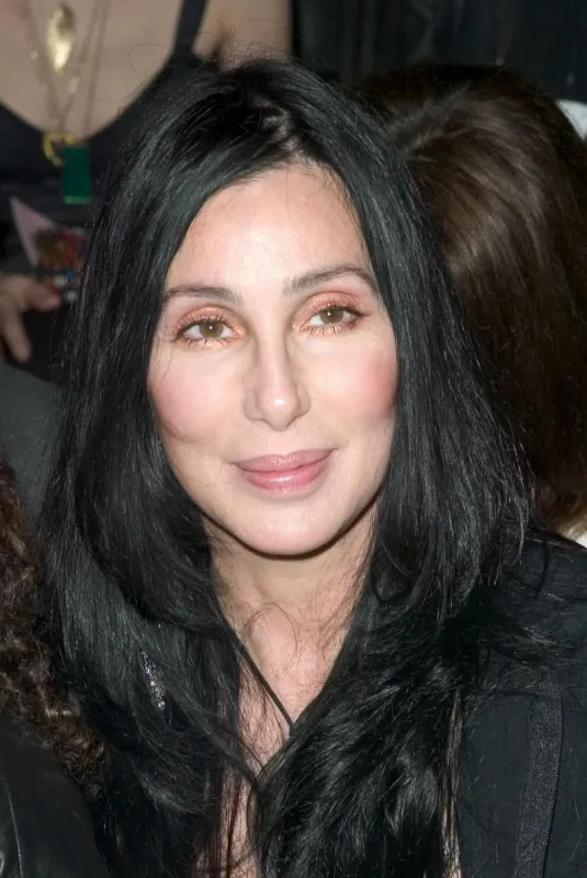 cher sits front row at the 'agent provocateur' fashion show held at at smashbox studios during the mercedes-benz fashion week in los angeles, ca, usa on march 20, 2006 photo by steve levy abacapresscom , 94134 12 los angeles