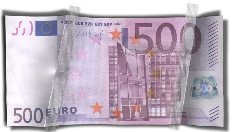 500 euro note - 3d visualization of a euro banknote stock photo,europe, germany, five hundred euro banknote, european union euro note, number