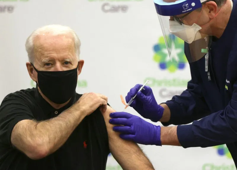 president-elect biden and vice president-elect harris receive second round of covid-19 vaccination