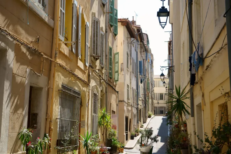 historic quarter in marseille, provence, france