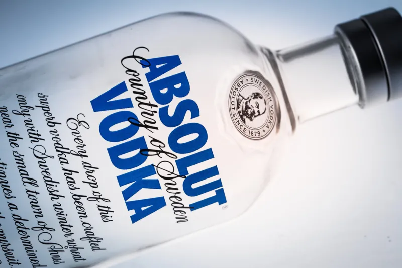 guangzhou,china - may,8,2015 bottle of swedish vodka absolut