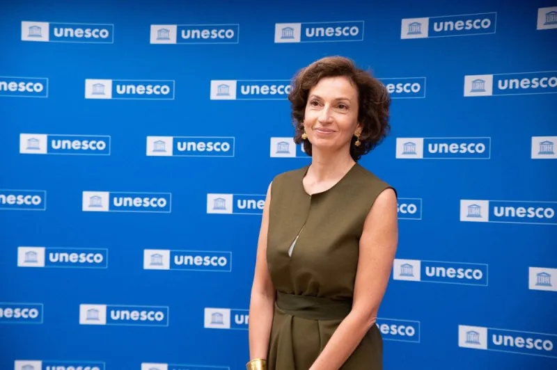 unesco director audrey azoulay re-elected - paris