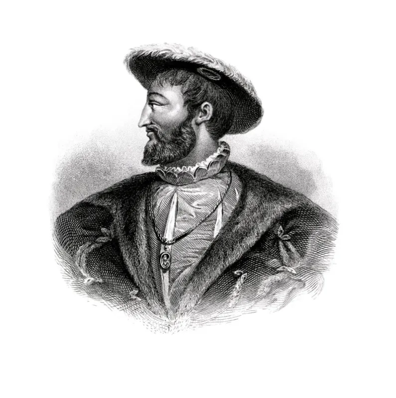 king franaois 1er ( 1494-1547)king of france (1515-1547) engraved by franaois saraphin delpech (1778-1825) and published by furne & cie(paris) in 1837very high resolution available ( +36 megapixels)digital restoration by pictorehenri iv