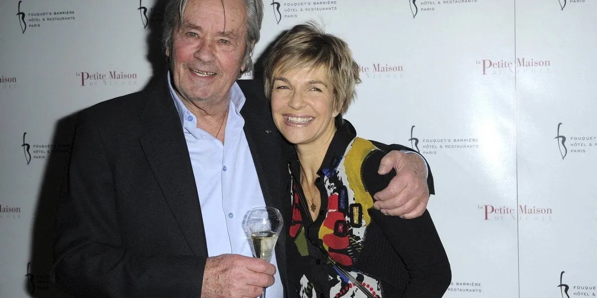 alain delon and veronique jannot attending the opening party for new restaurant 'la petite maison de nicole' at hotel fouquet's barriere in paris, france, on january 22, 2013 photo by abacapresscom , 408356 023 paris france