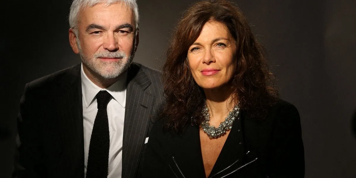 pascal praud and his wife catherine attending the closing ceremony of the 7th festival of cinema and film music in la baule, france on june 26, 2021 photo by jerome domine abacapresscom