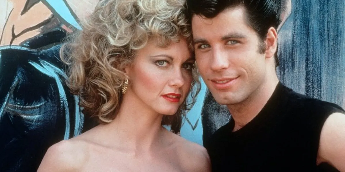 olivia newton-john, john travolta, 'grease' (1978) paramount pictures - photo by cinema publishers collection the hollywood archive abacapresscom , 718864 141 hollywood