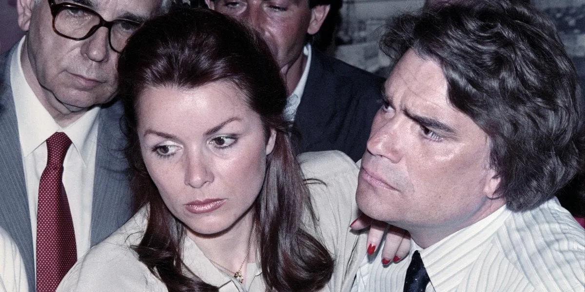 french politician bernard tapie and his wife dominique wait for the results of the legislative election, on june 12, 1988 at his committee room, in marseille (photo by jacques demarthon   afp)