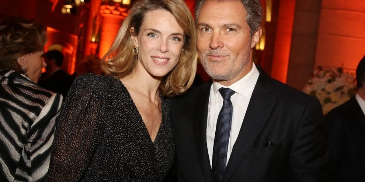 julie andrieu and her husband stephane delajoux attend the launch of the second worldwide itinerant competition for women orchestra conductors mawoma on march 09, 2020 in paris, france photo by jerome domine abacapresscom , 723340 024 paris