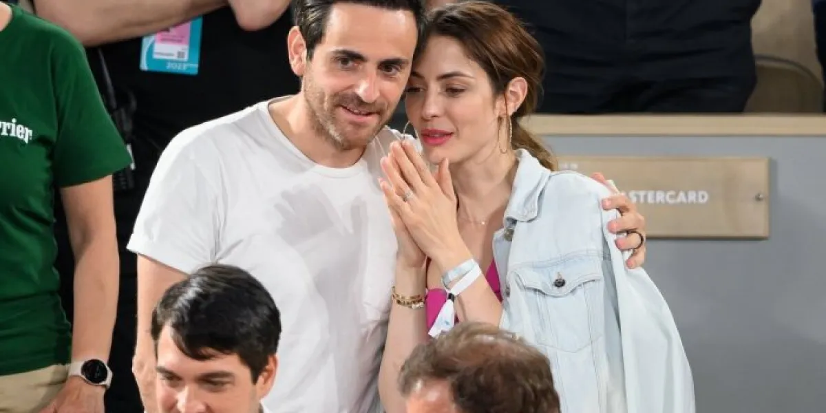 camille combal and his wife marie treille stephani attend the 2023 french open at roland garros on june 6, 2023 in paris, france photo by laurent zabulon abacapresscom