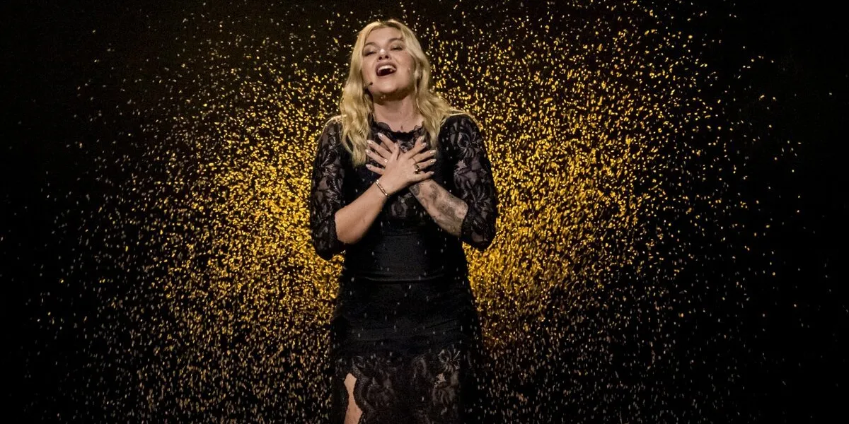 louane during the second rehearsal of the second semi-final of the eurovision song contest 2025 held in basel, switzerland on may 14, 2025 photo by nearchos splash news abacapresscom