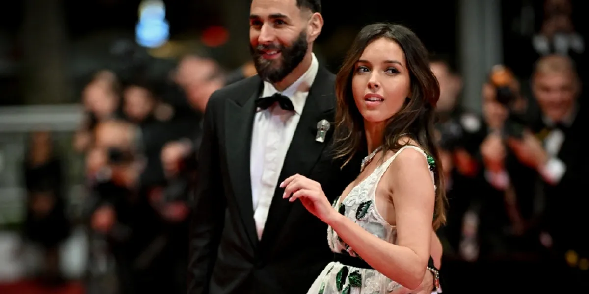 Karim Benzema, Lyna Khoudri attending the screening of Honey Don’t ! at 78th Cannes Film Festival in Cannes, France on May, 23, 2025. Photo by Julien Reynaud/APS-Medias/ABACAPRESS.COM