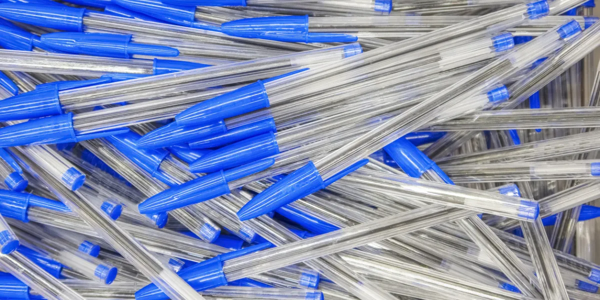 Stylos à bille transparents