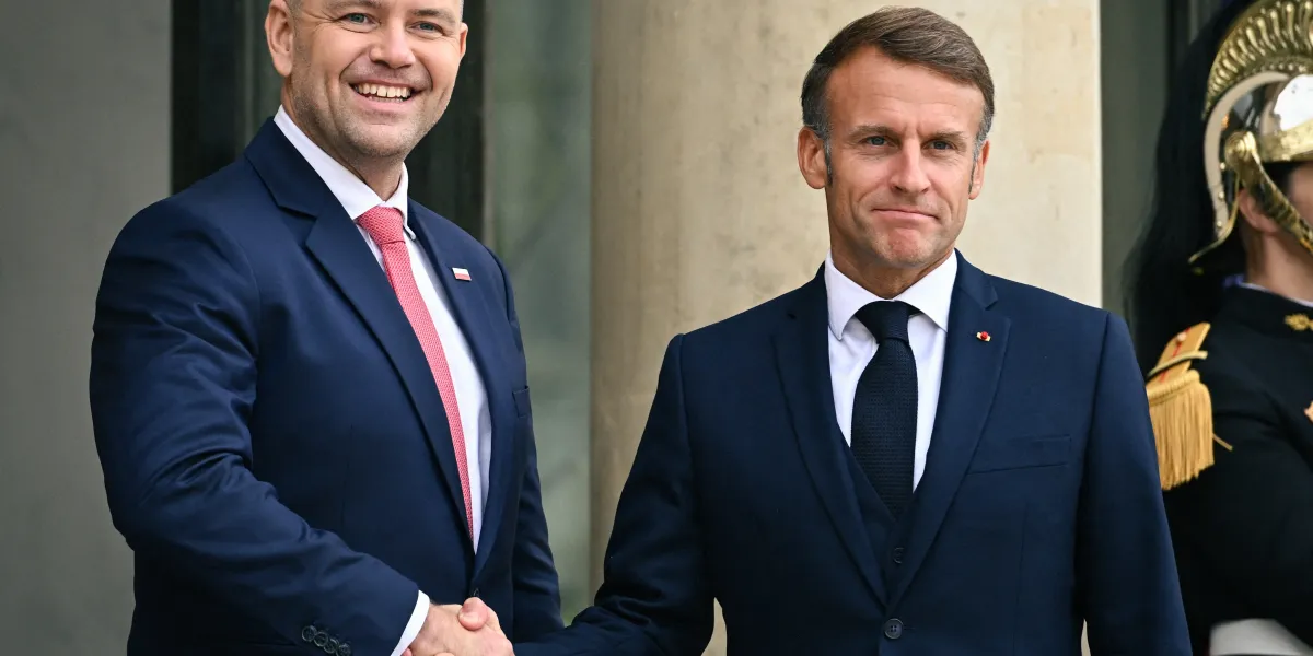 Emmanuel Macron et le Président polonais