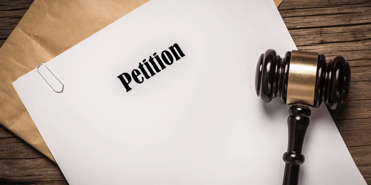 Photo d'une pétition