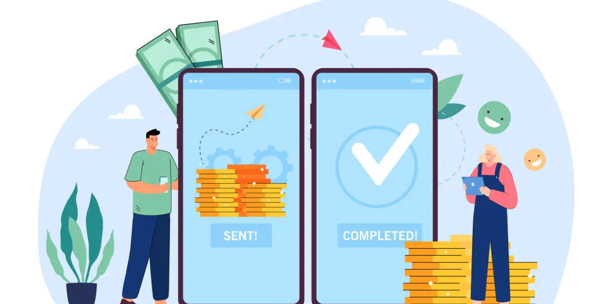 Concept de virement bancaire