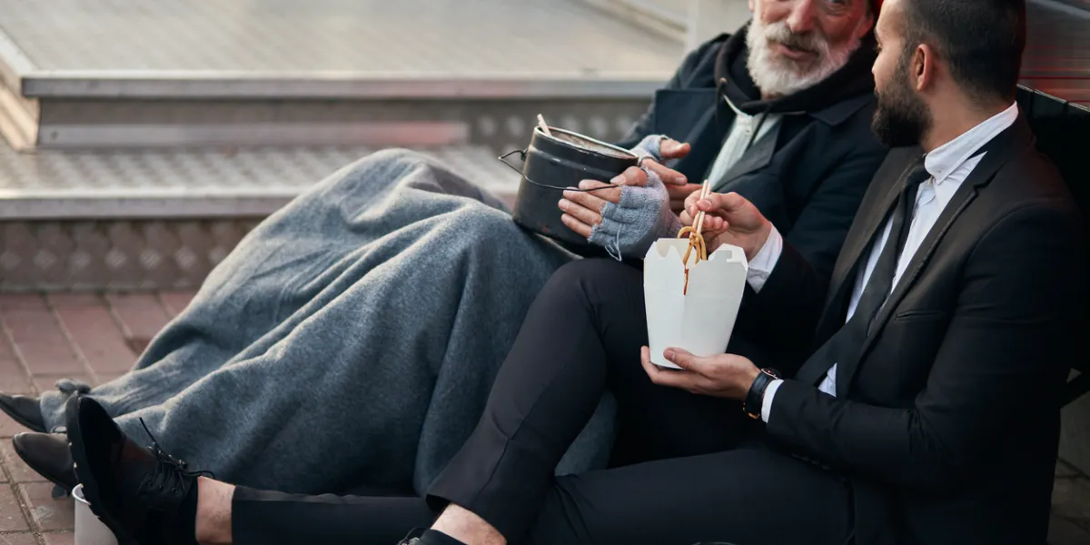 Homme pauvre et homme riche