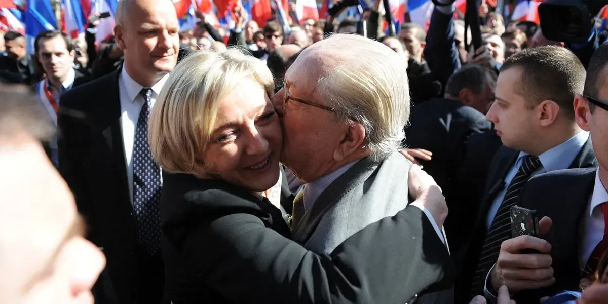 Jean-Marie et Marine Le Pen