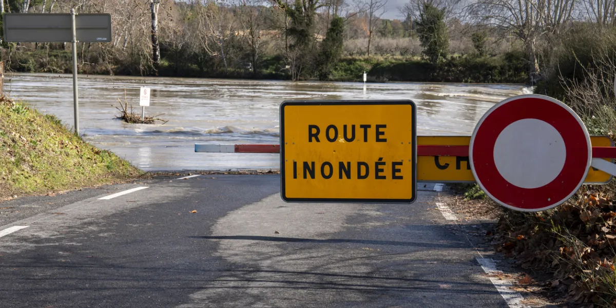 panneau inondation