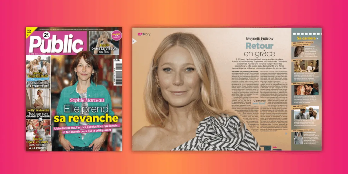 Sophie Marceau : elle prend sa revanche... Plus d'infos dans votre magazine Public de cette semaine