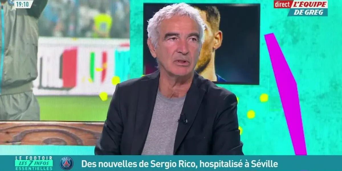 Raymond Domenech sur un plateau télé