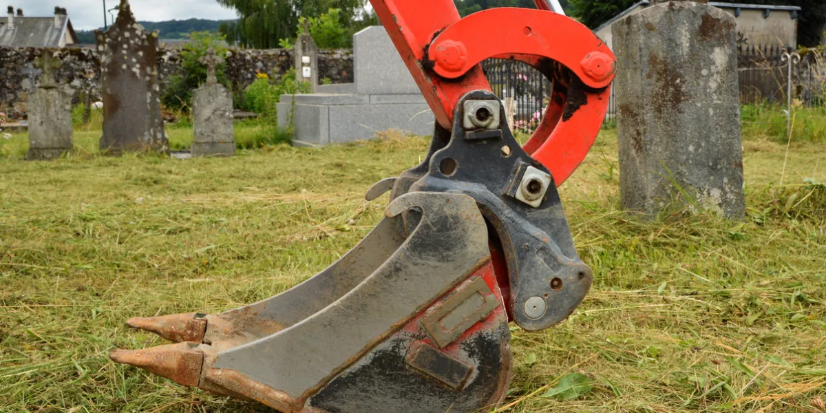 Pelleteuse exhumation