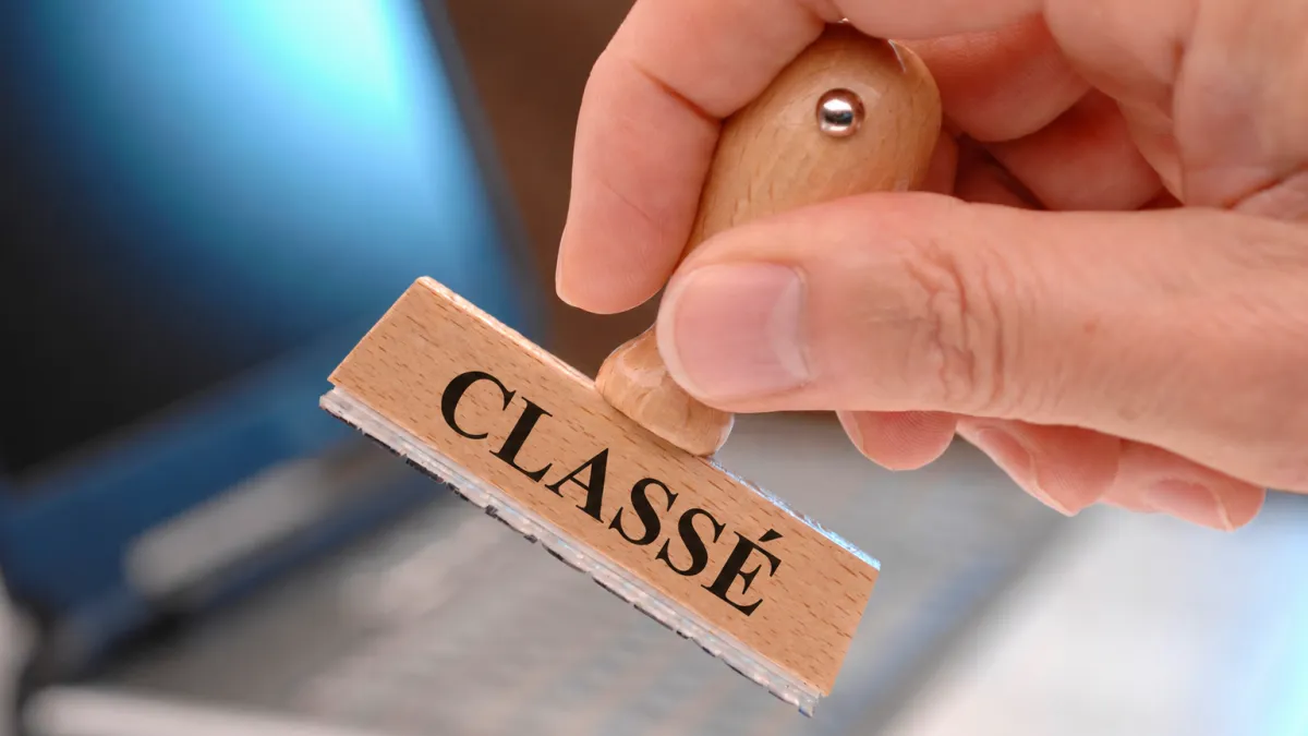 Tampon classé