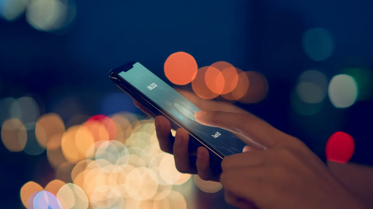 Empreinte digitale smartphone