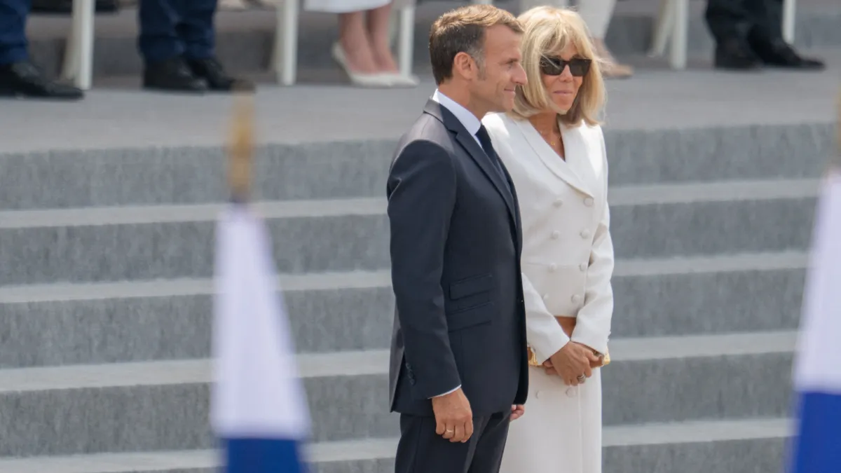 Emmanuel et Brigitte Macron
