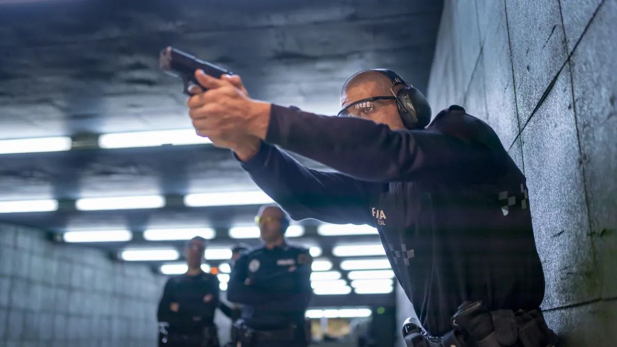 Entraînement tir police