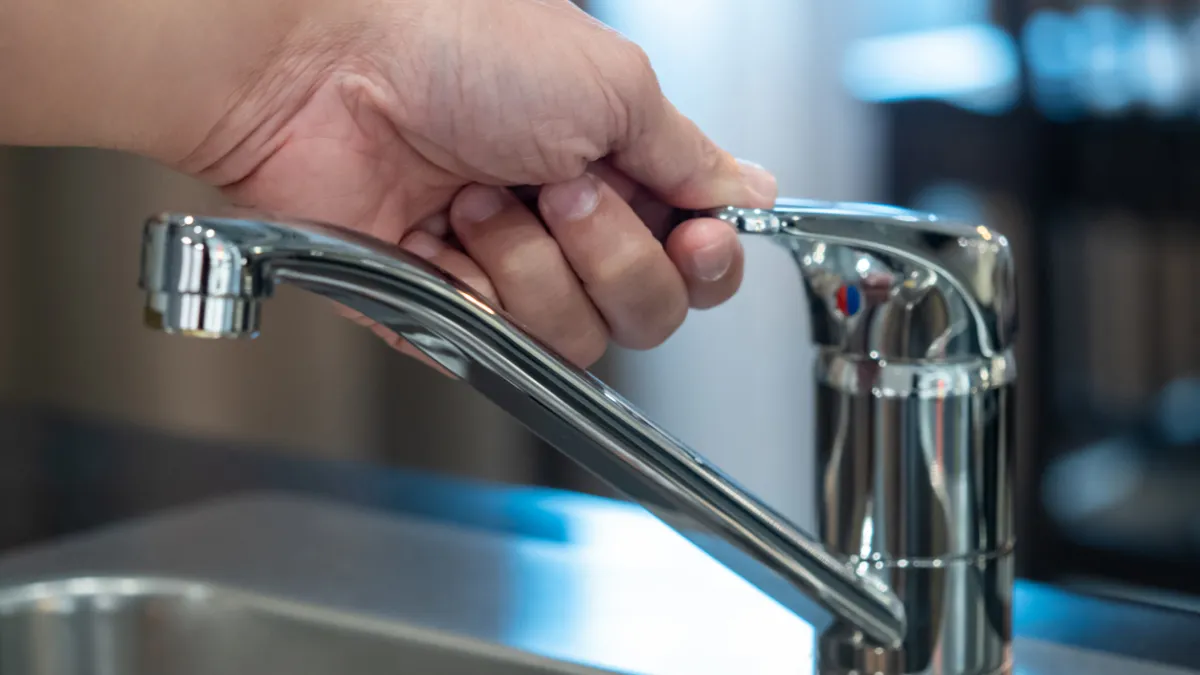 Robinet fermé